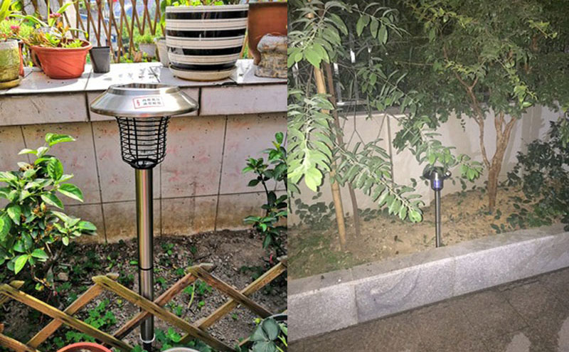 別墅花園滅蚊方法：太陽能滅蚊燈