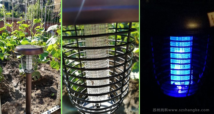 別墅花園菜地用太陽能滅蚊燈效果圖片 別墅花園菜地用太陽能滅蚊燈效果圖片