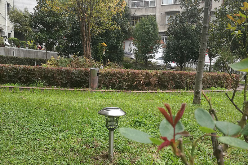 北京室外太陽能滅蚊燈效果用于用于小區草坪綠化帶