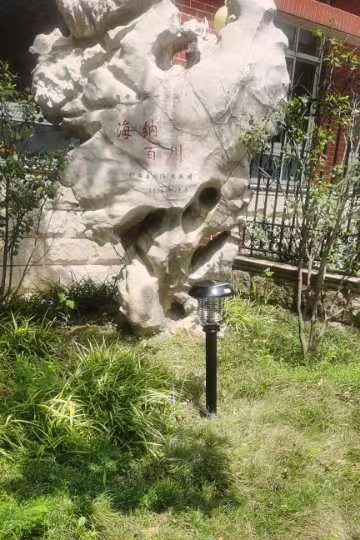 天一中學(xué)草坪滅蚊燈，學(xué)校太陽(yáng)能滅蚊燈