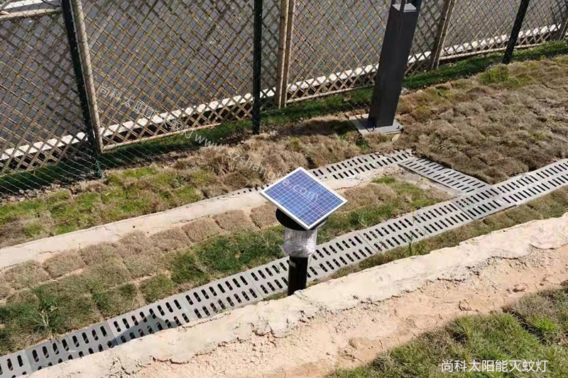 江西株洲度假村戶外太陽能滅蚊燈安裝使用效果
